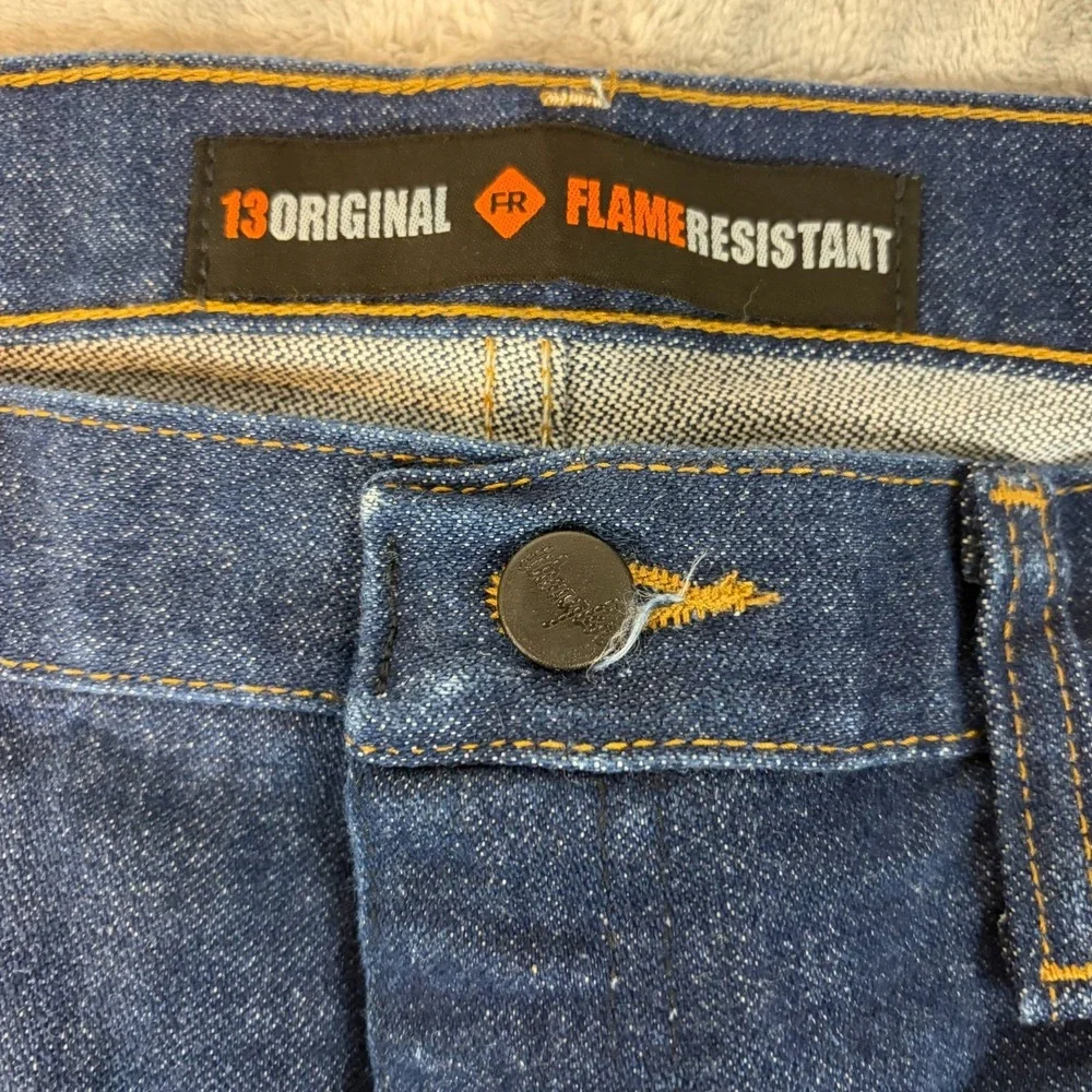 Wrangler 10FR13MWZ FR Flame Resistant 13 Original Fit Jeans Size 34x36 NWT
